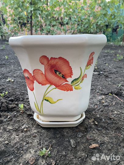 Горшок керамический для цветов