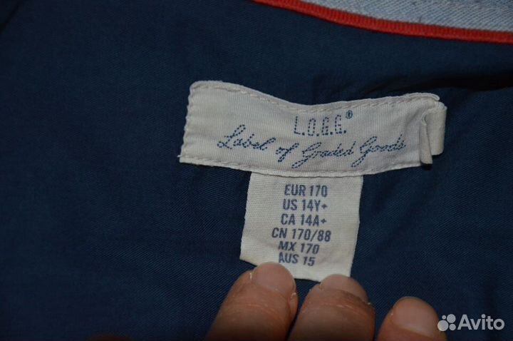 Рубашка logg hm рост134 белая,158 зеленая,170синяя