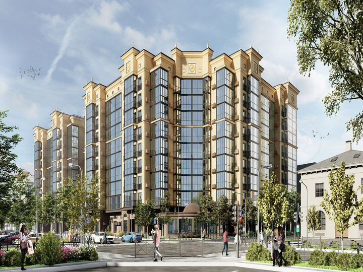 3-к. квартира, 85,9 м², 3/9 эт.