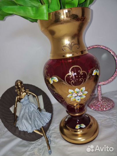 Богемия большая ваза. Чехия