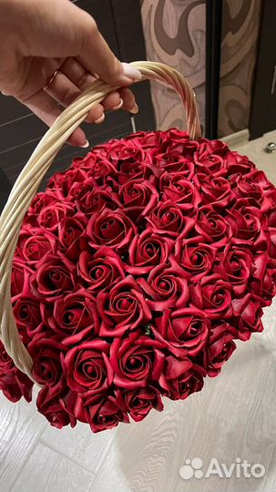 Букет из мыльных роз