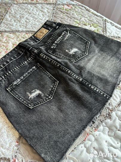 Юбка джинсовая мини