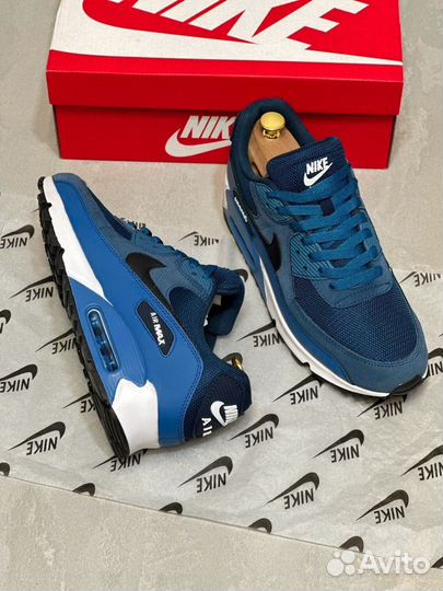 Кроссовки мужские nike air max 90 синий