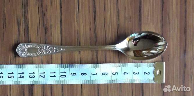 Чайные ложки покрытие серебро-золото Кольчугин