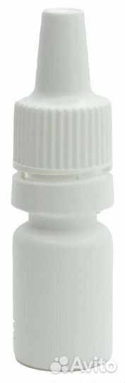 Флакон 5 мл, пэ, белый, с капельным дозатором и кр