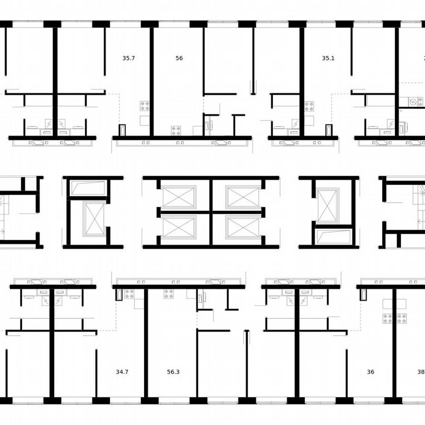 2-к. квартира, 52,4 м², 32/62 эт.