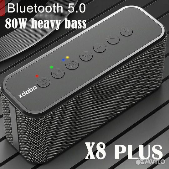 Портативная блютуз колонка Xdobo X8 plus 80Вт