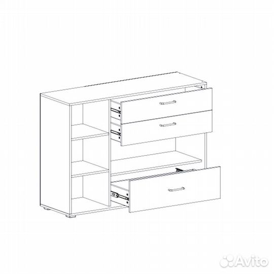 Новый Комод с выдвижными ящиками новый 
