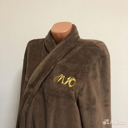 Плюшевый халат с именной вышивкой на заказ