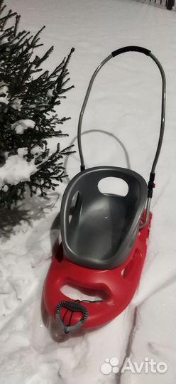 Санки с родительской ручкой