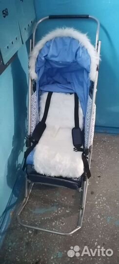 Детские санки коляска