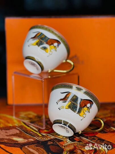 Чайный/кофейный набор Hermes сервиз фарфор