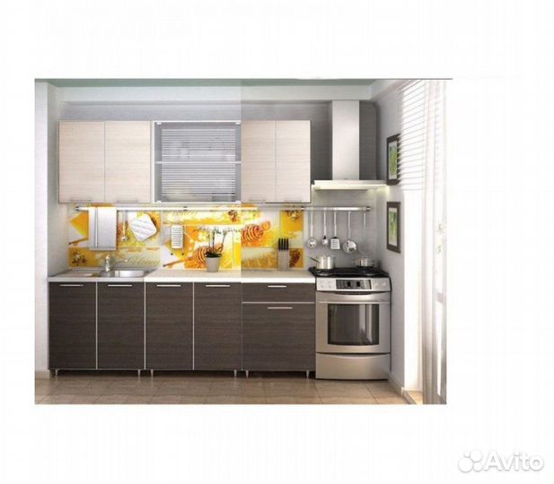 Кухня Радуга 1,8 м венге/дуб