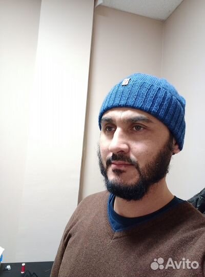 Вязаная шапка мужская оригинал