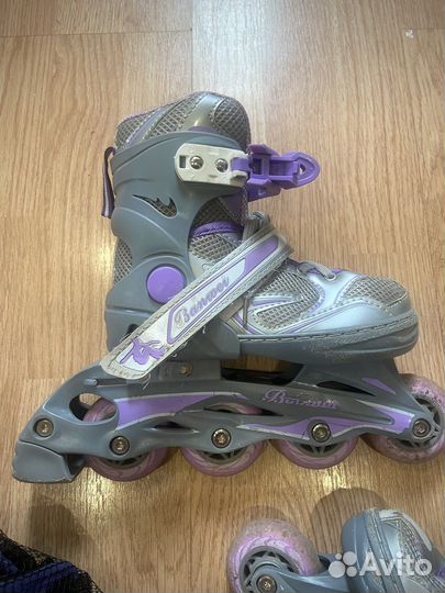 Роликовые коньки размер 31-34