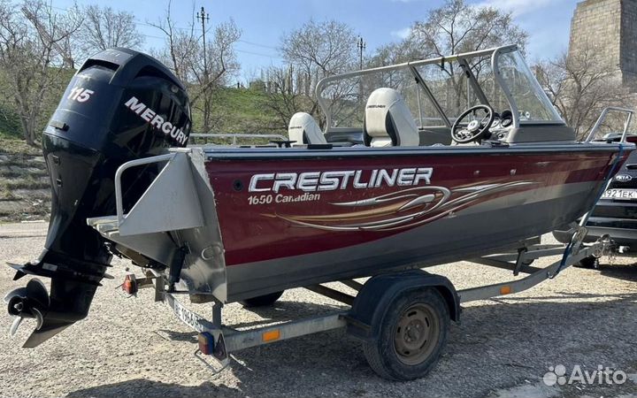 Лодка Crestliner c mercury 115