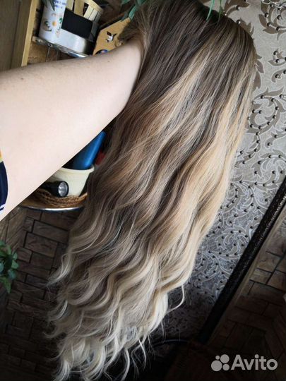 Парик длинный русый. Новый