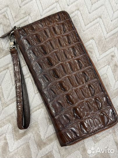 Кошелек (портмоне ) из кожи крокодила