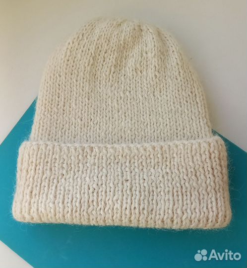 Шапка вязаная из пуха норки