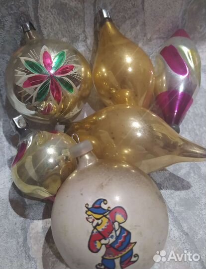 Елочные игрушки ссср.Много
