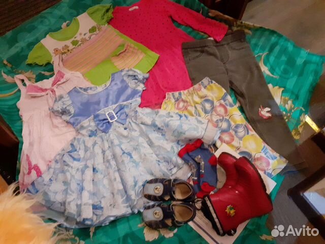 Вещи пакетом на дев.3-4года
