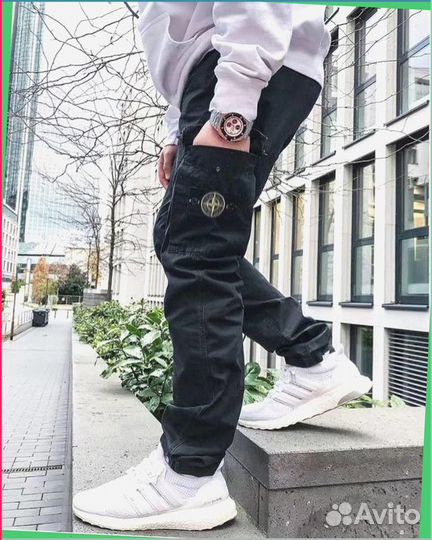 Широкие карго штаны Stone Island (Все цвета в наличии)