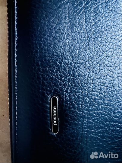 Портмоне мужской натуральная кожа poshete черный