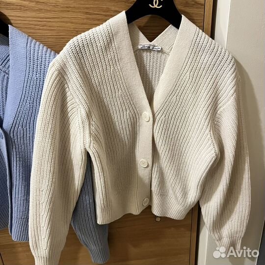 Кардиган женский Zarina кремовый и голубой