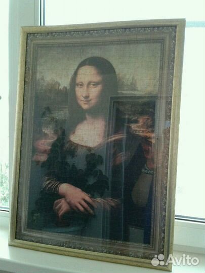 Картина из пазл в рамке