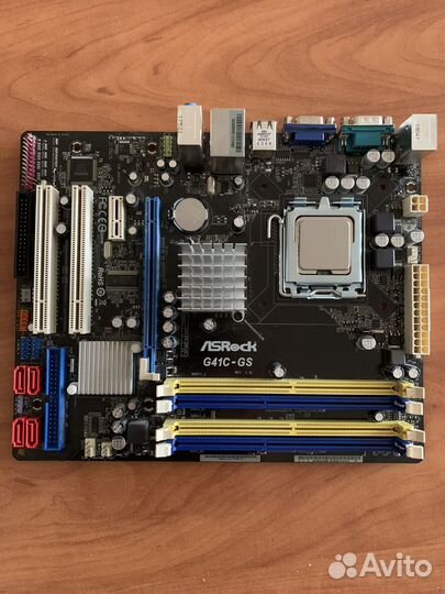 Материнская плата asrock g41c gs LGA775