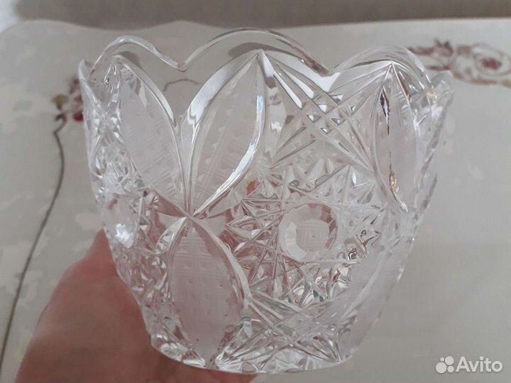 Хрустальная ваза новая