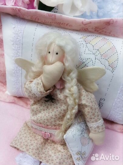 Интерьерная кукла тильда Сонные ангелочки