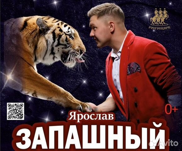 Билет в цирк на шоу «Тигры на земле и в воздухе объявление продам