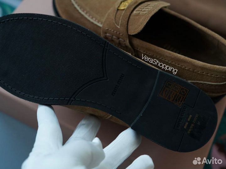Мокасины/лоферы под заказ Miu Miu 37