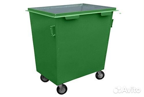 Контейнер для мусора 800 л (металл) без крышки