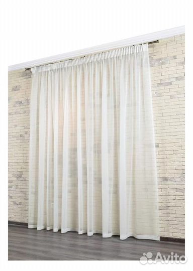 Тюль вуаль белый