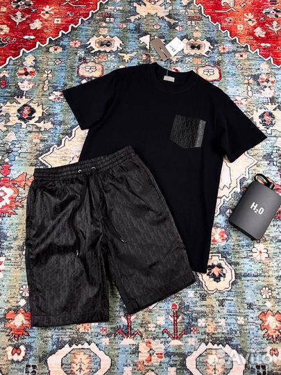 Dior шорты футболка