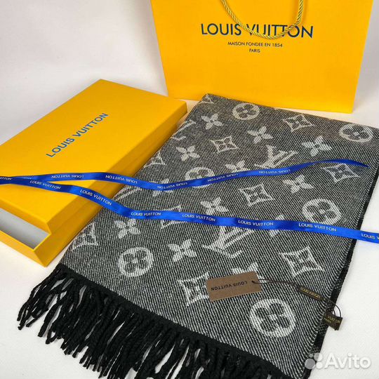 Шарф палантин Louis Vuitton тёплый