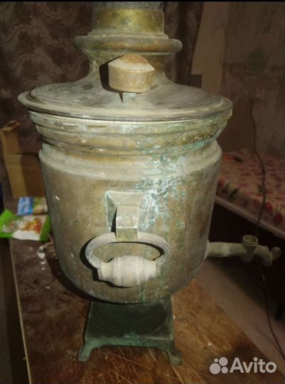 Самовар старинный на дровах (клеймо баташевых)