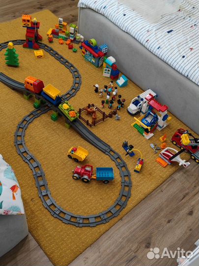Lego duplo дупло железная дорога большая