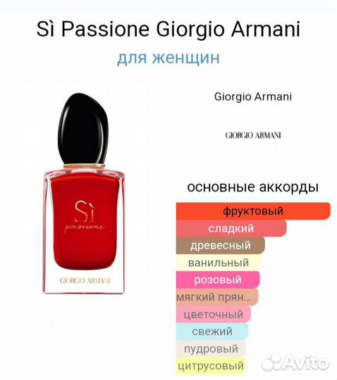 Духи женские Armani