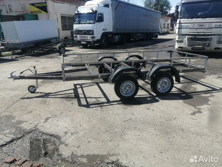 Прицеп двухосный от завода, в сборе с птс