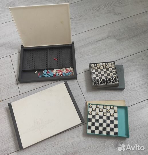 Шахматы-морской бой-шашки СССР