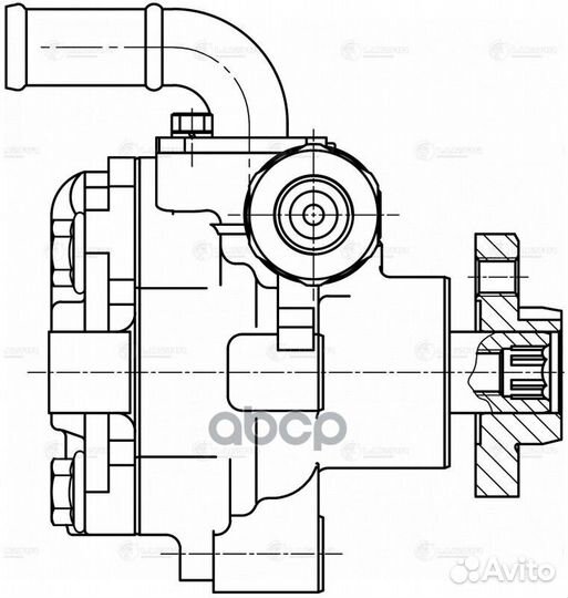 Насос гур для а/м Skoda Octavia (96) /VW Golf I