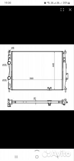 Радиатор охлаждения основной на ниссан кашкай