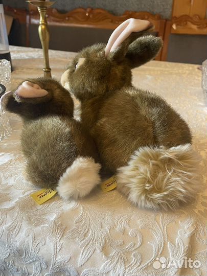 Кролики, мягкая игрушка