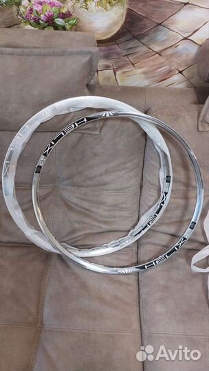 Обода Sunringle Helix белые и хром: 27,5