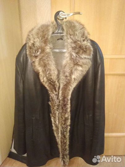 Дубленка натуральная мужская размер 56-58