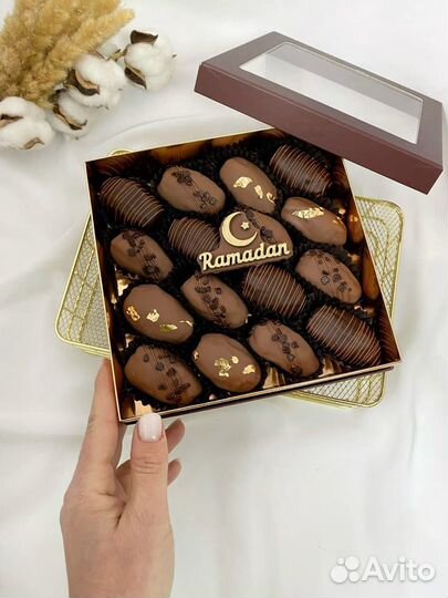 Финики в шоколаде в Рамадан