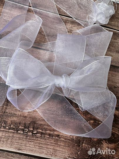 Лента Органза 5 см Белая